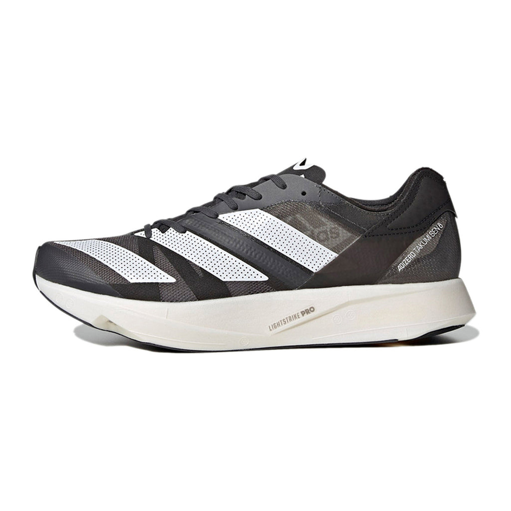 adidas Adizero Takumi Sen 8 Unisex Carbon-Plated Racing Shoes - Black/White