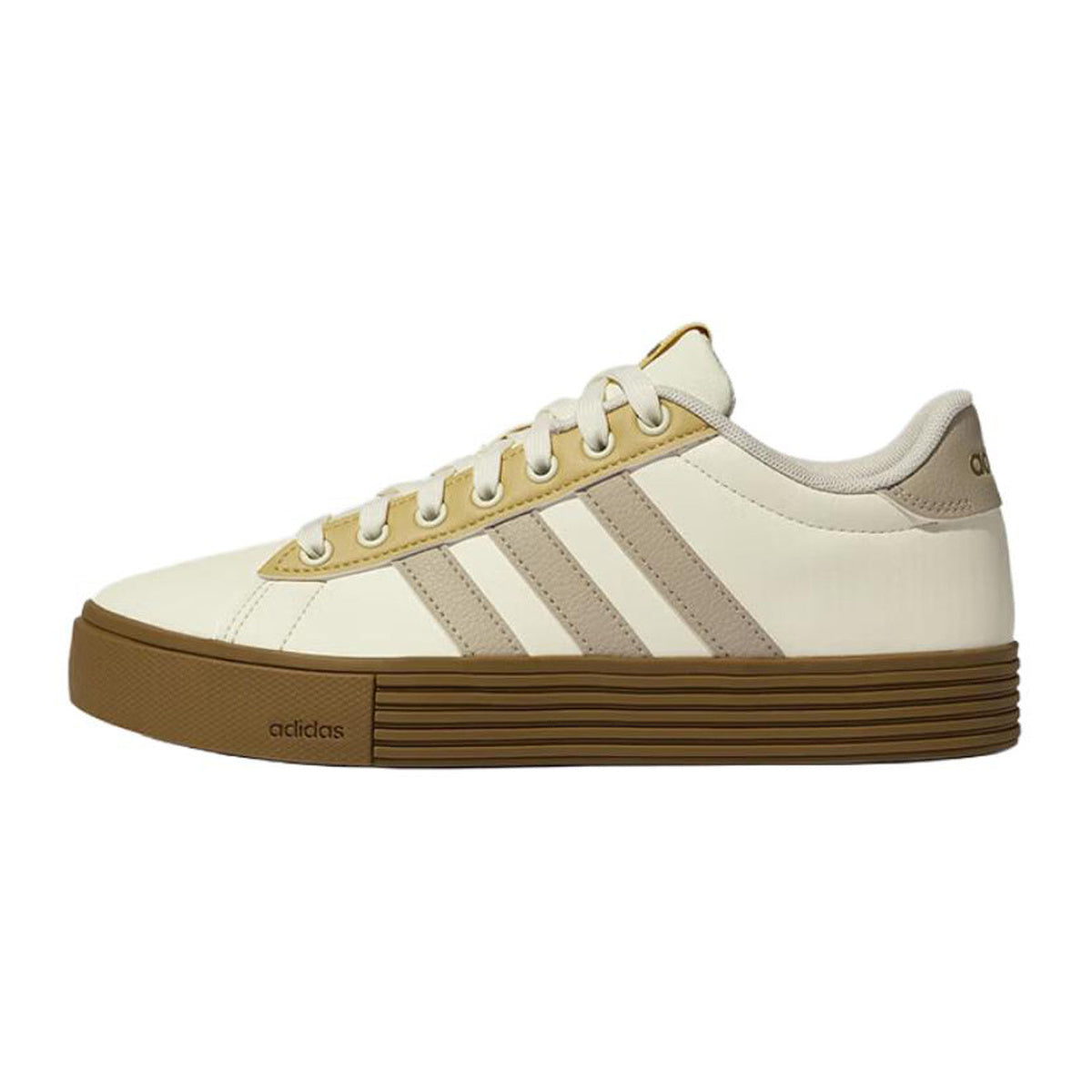 adidas Daily 4.0 Unisex Synthetic Leather Low-Top Sneakers - Beige