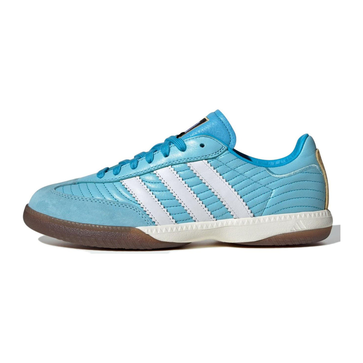 adidas Originals × NTS RADIO SAMBA MN Unisex Leather Low-Top Sneakers - Blue/White