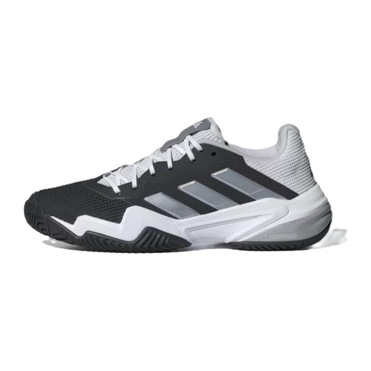 adidas Barricade 13 Men's Low-Top Tennis Shoes - Black/White
