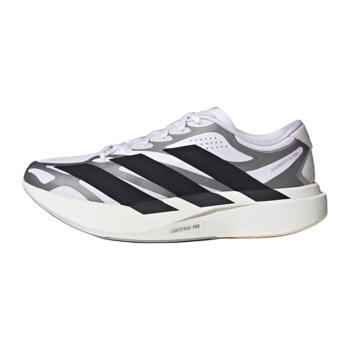 adidas Adizero Evo SL EXO Men's Mesh Marathon Running Shoes - White/Black