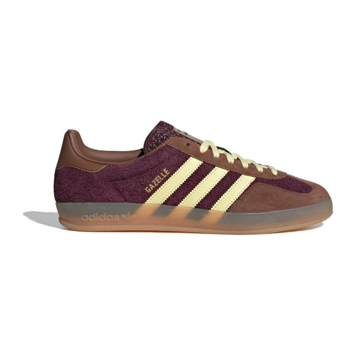 adidas Originals GAZELLE Men's Low-Profile Skate Sneakers - Brown/Yellow