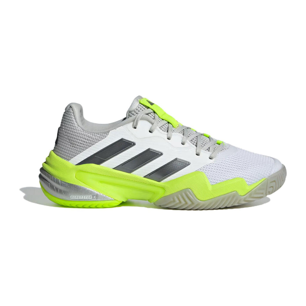 adidas Barricade 13 Women's Low-Top Tennis Shoes - Grey/Green