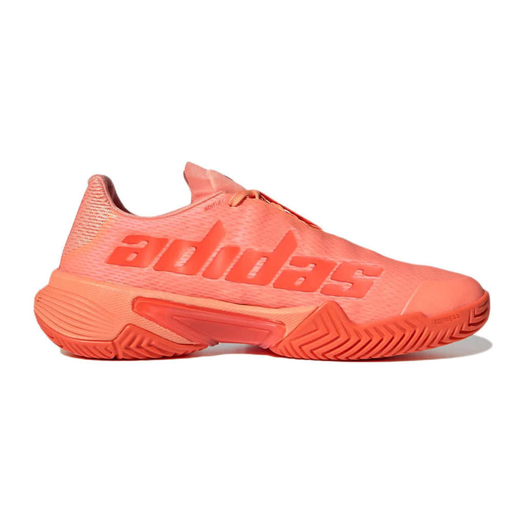 adidas Barricade Women's Textile Low-Top Tennis Shoes - Orange