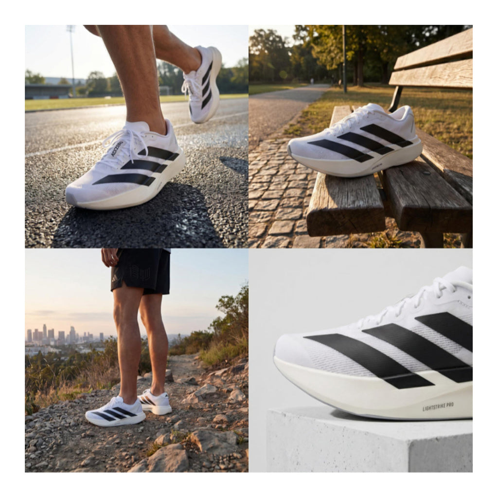 adidas Adizero Evo PRO Men's Marathon Running Shoes - White/Black