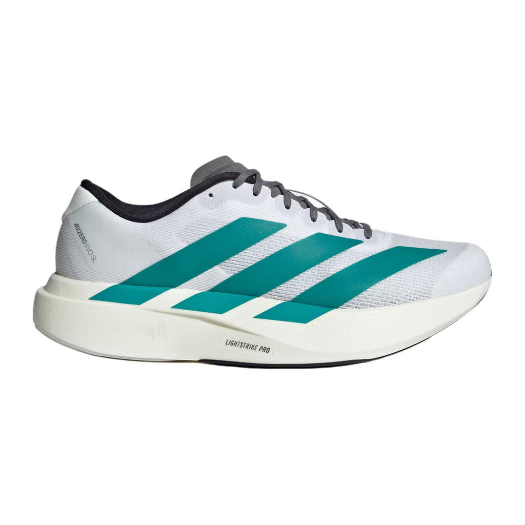 adidas Adizero Evo SL Lightstrike Pro Low-Top Running Shoes - White/Green
