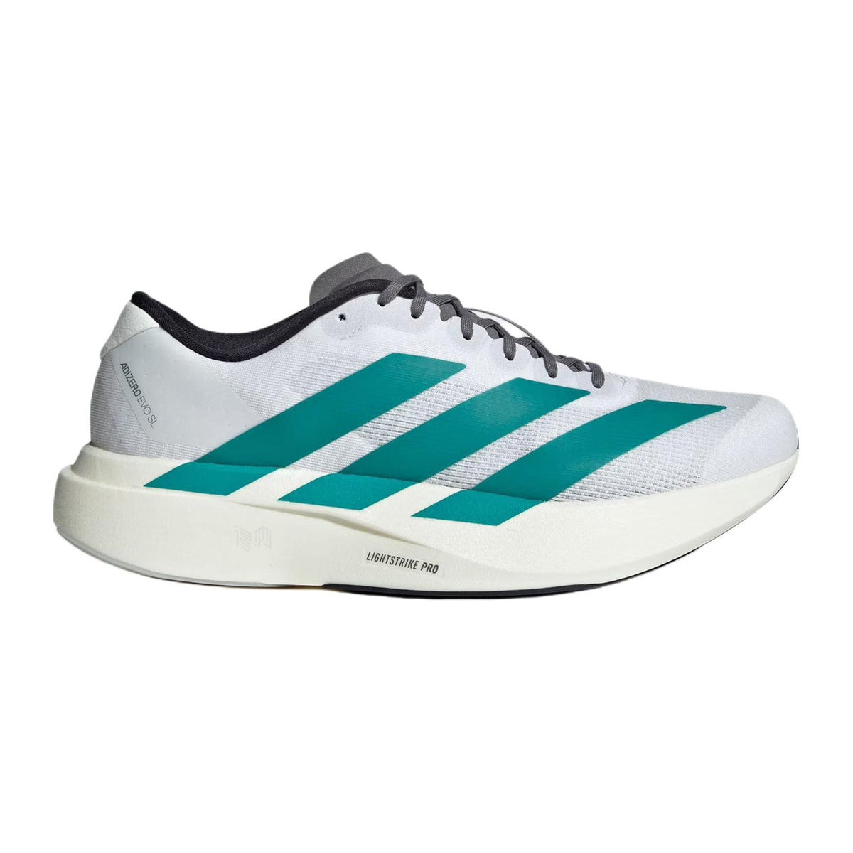 adidas Adizero Evo SL Lightstrike Pro Low-Top Running Shoes - White/Green