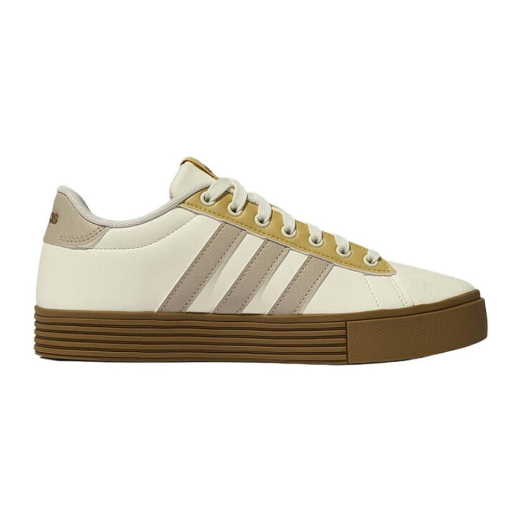 adidas Daily 4.0 Unisex Synthetic Leather Low-Top Sneakers - Beige