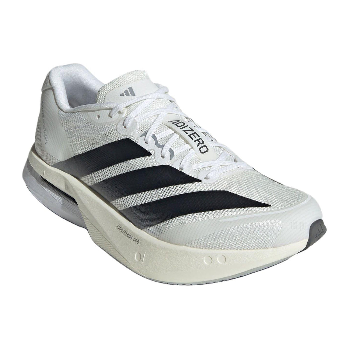 adidas Adizero Boston 13 Men's PU & Textile Marathon Training Shoes - White/Black