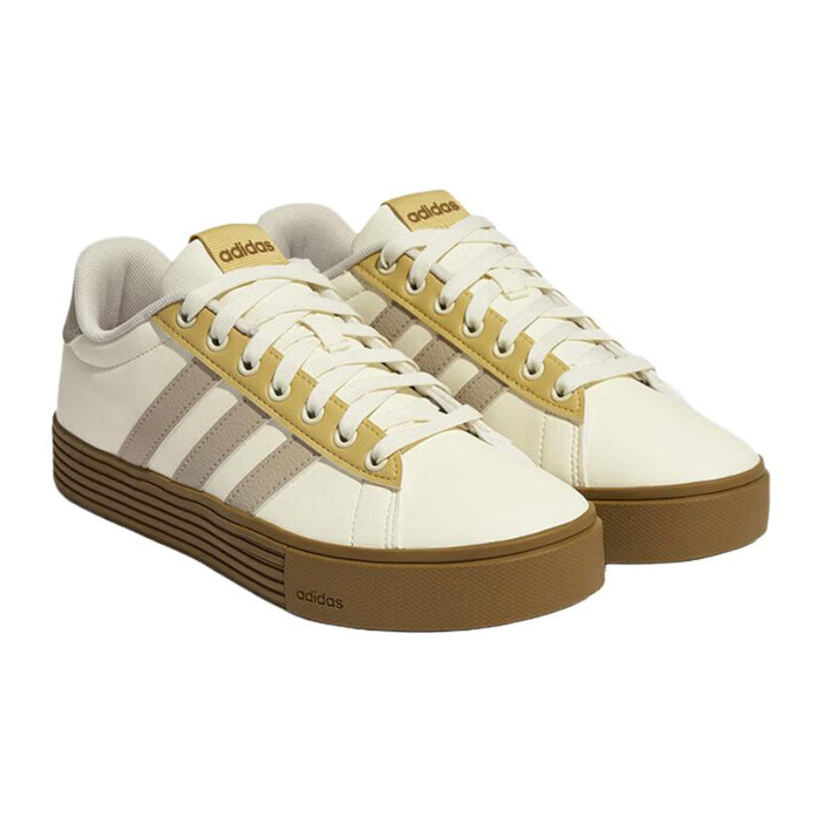 adidas Daily 4.0 Unisex Synthetic Leather Low-Top Sneakers - Beige