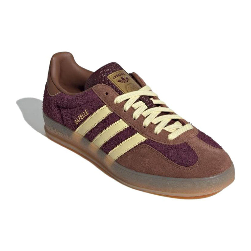 adidas Originals GAZELLE Men's Low-Profile Skate Sneakers - Brown/Yellow