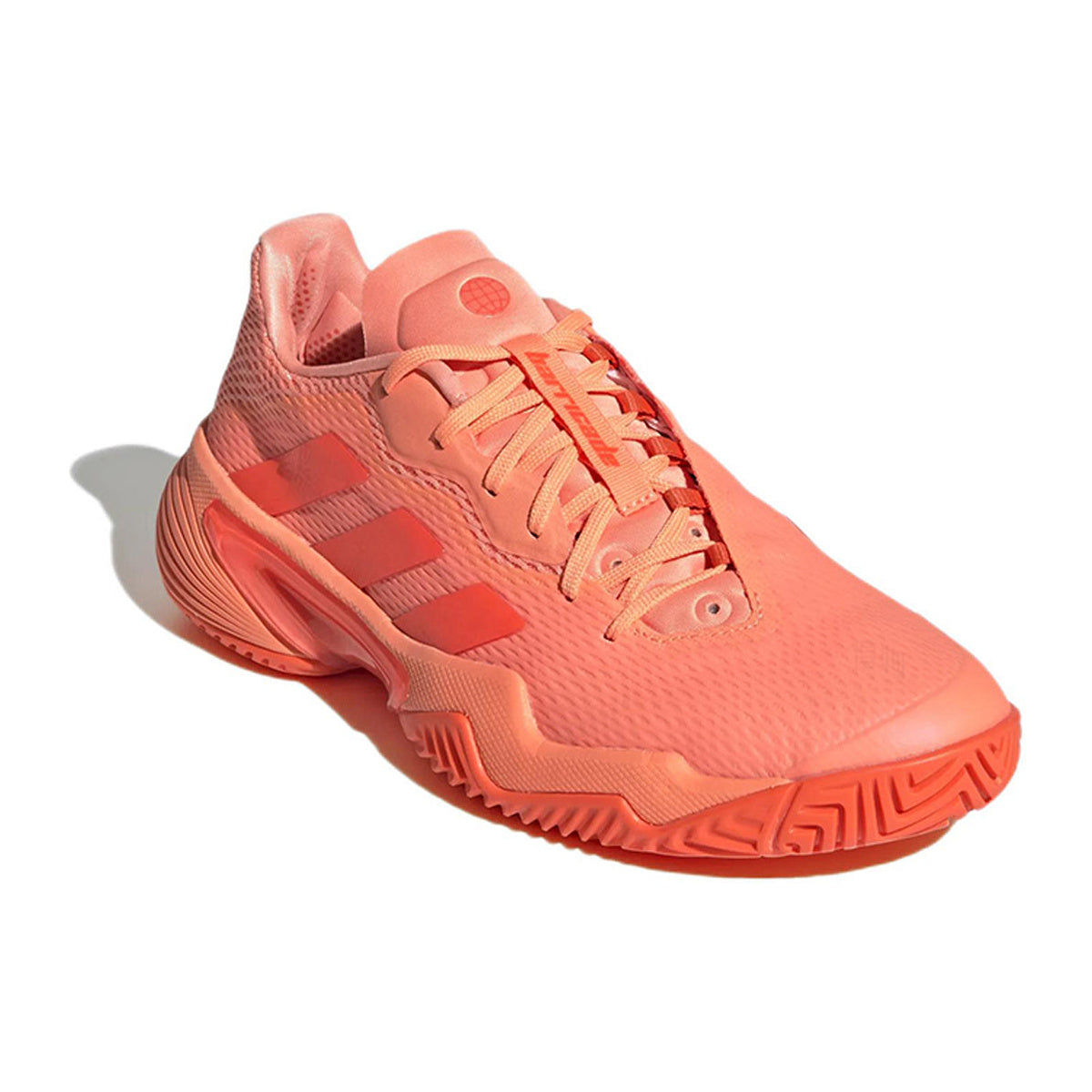 adidas Barricade Women's Textile Low-Top Tennis Shoes - Orange