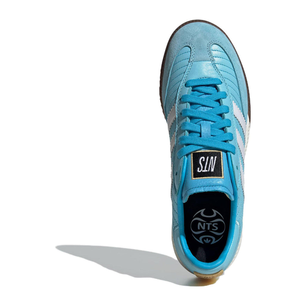 adidas Originals × NTS RADIO SAMBA MN Unisex Leather Low-Top Sneakers - Blue/White