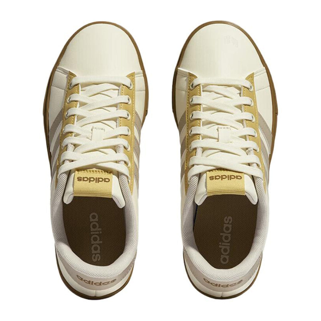 adidas Daily 4.0 Unisex Synthetic Leather Low-Top Sneakers - Beige