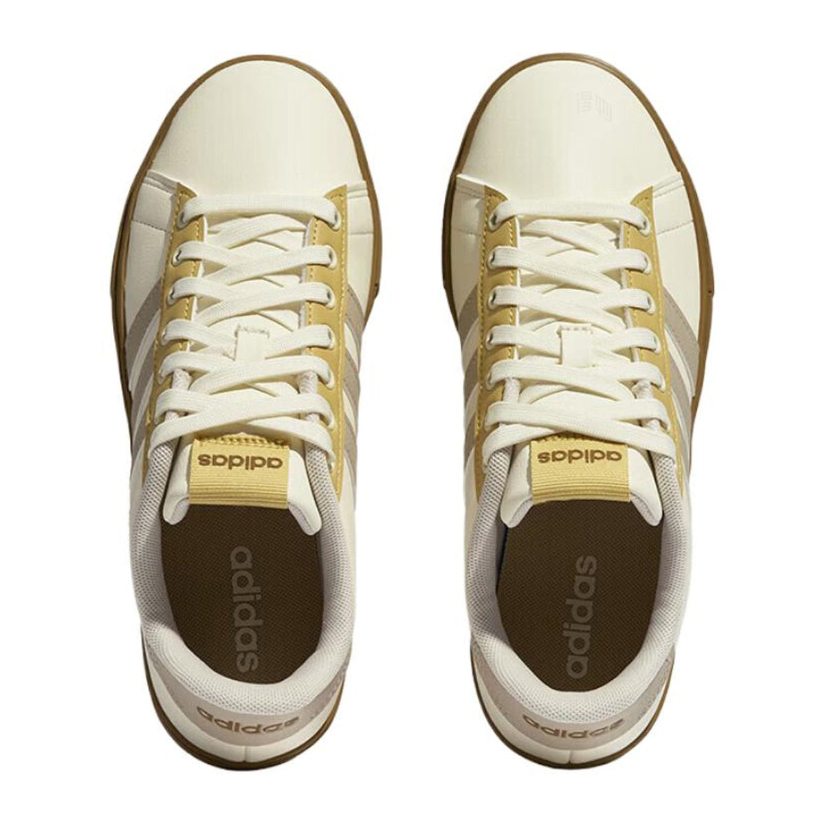 adidas Daily 4.0 Unisex Synthetic Leather Low-Top Sneakers - Beige