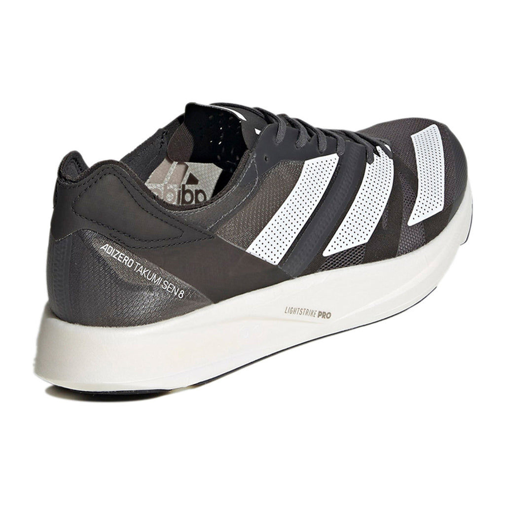 adidas Adizero Takumi Sen 8 Unisex Carbon-Plated Racing Shoes - Black/White