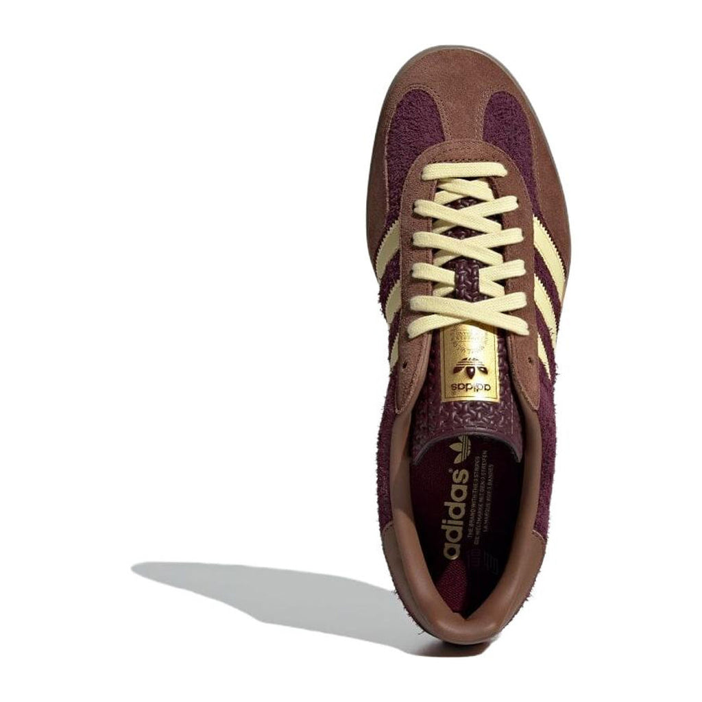 adidas Originals GAZELLE Men's Low-Profile Skate Sneakers - Brown/Yellow