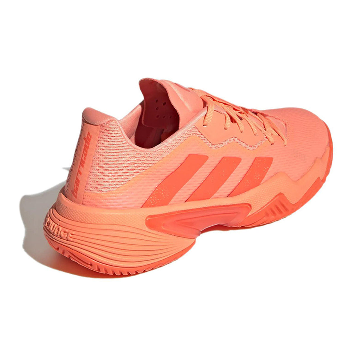 adidas Barricade Women's Textile Low-Top Tennis Shoes - Orange