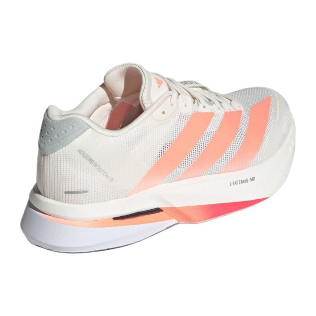 adidas Adizero Boston 13 Men's Casual Running Shoes - White/Orange