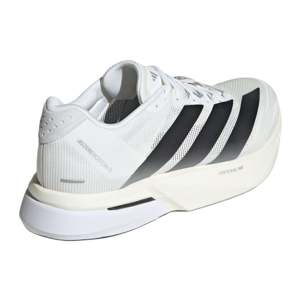adidas Adizero Boston 13 Men's PU & Textile Marathon Training Shoes - White/Black