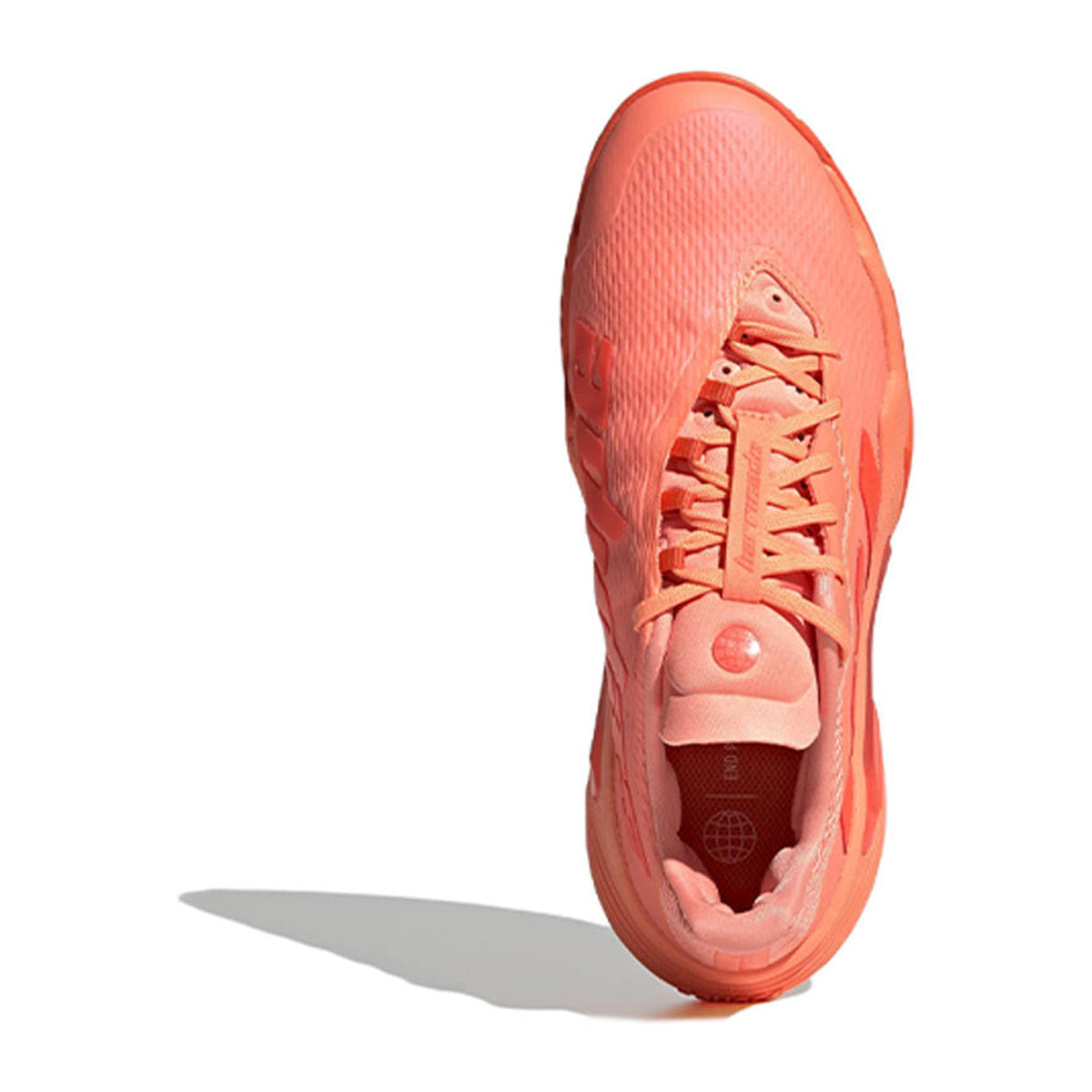 adidas Barricade Women's Textile Low-Top Tennis Shoes - Orange