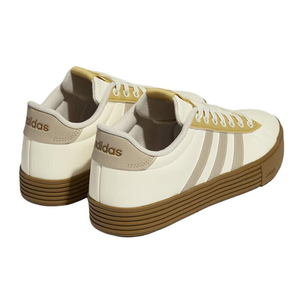 adidas Daily 4.0 Unisex Synthetic Leather Low-Top Sneakers - Beige
