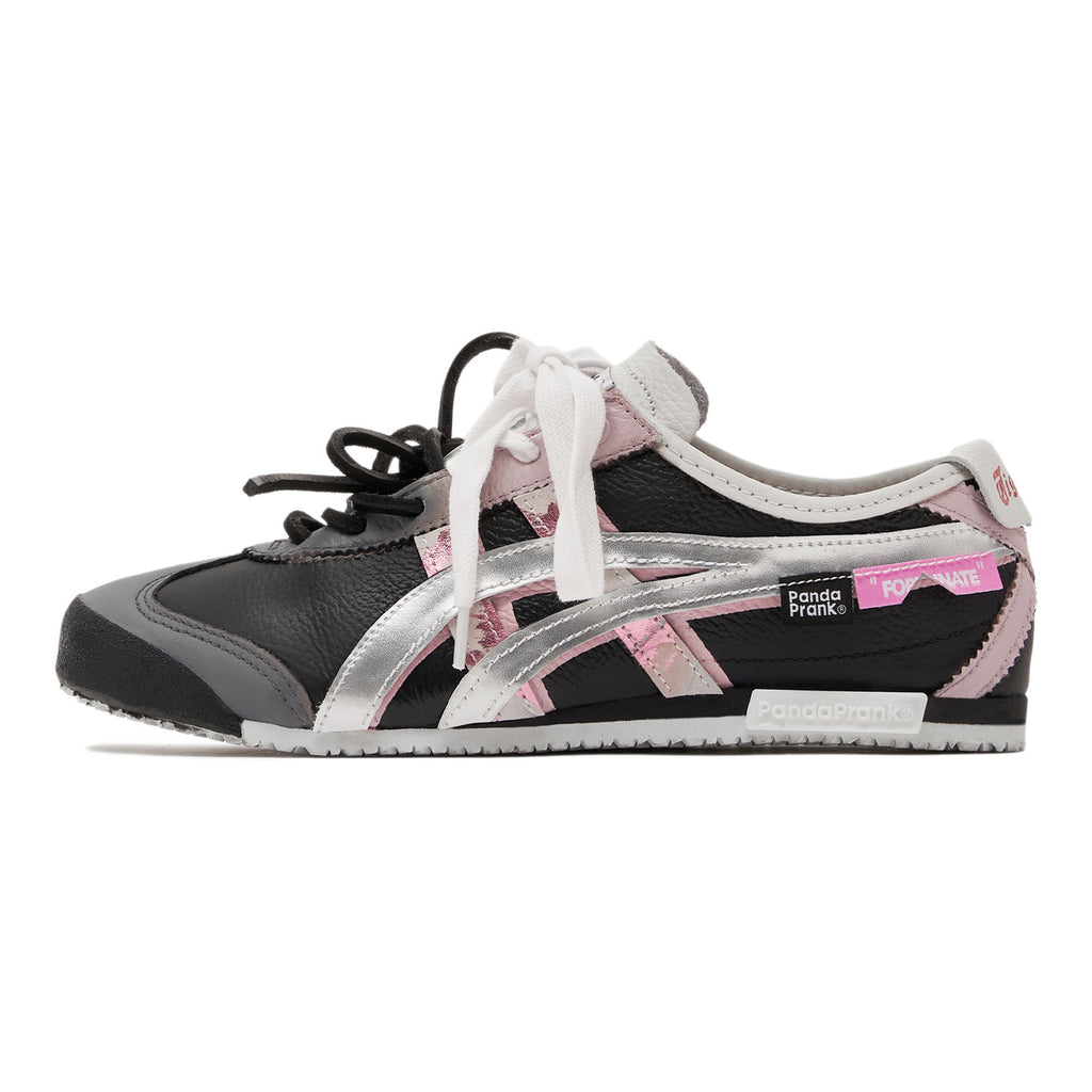 Onitsuka Tiger × Panda Prank Special-Edition Unisex Sneakers – Black/Silver/Pink – product image 1