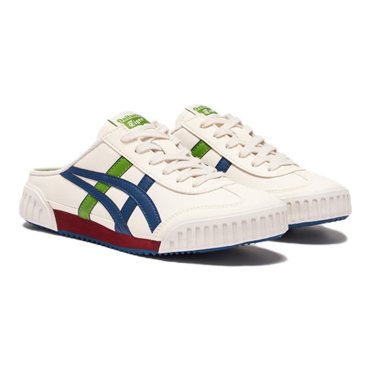 Onitsuka Tiger Machuation Sabot Unisex Sneakers – Cream/Peacoat/Green/Burgundy – product image 3