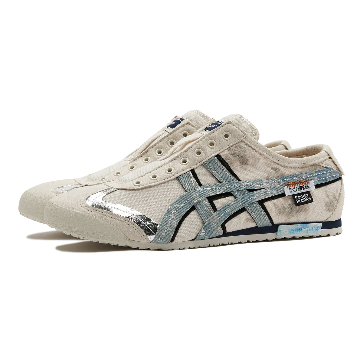 Onitsuka Tiger × Panda Prank Mexico 66 Unisex Sneakers – Cream/Black/Blue – product image 3