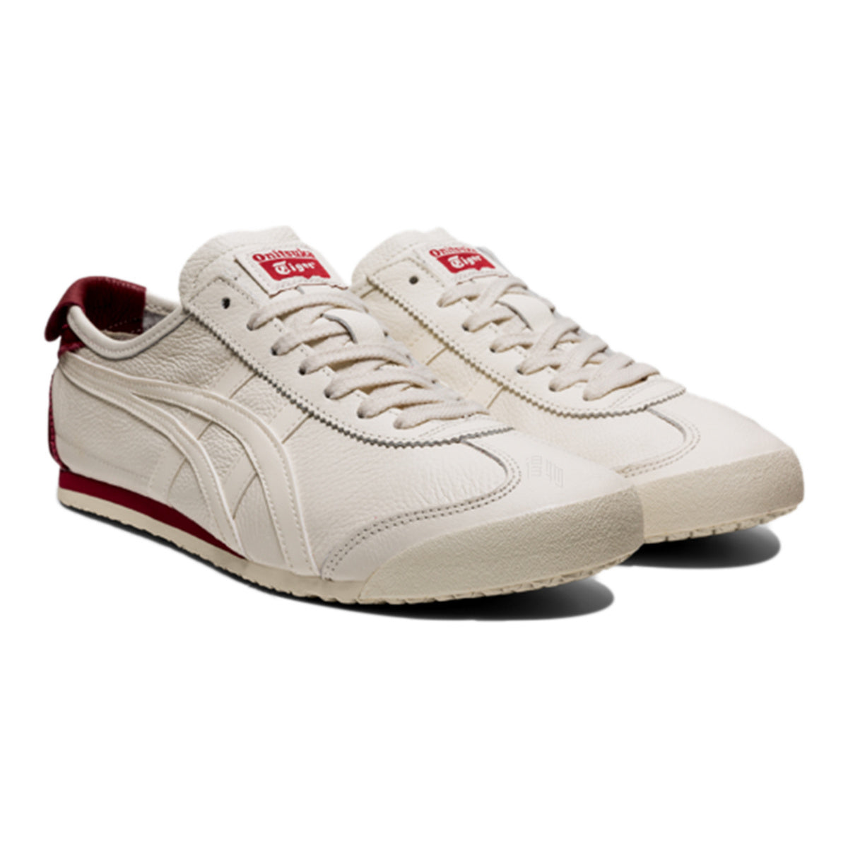 Onitsuka Tiger Low-Top Unisex Sneakers – Cream/Burgundy – product image 3