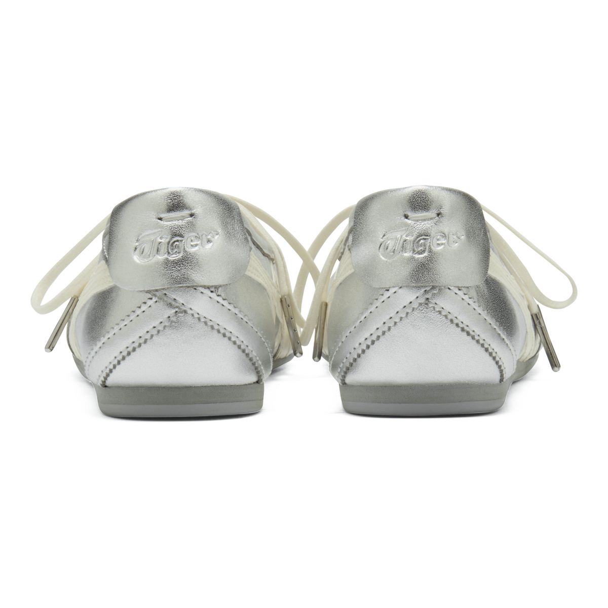 Onitsuka Tiger GYMNARINA Women's Mary Jane Flats – Silver/Cream – product image 5
